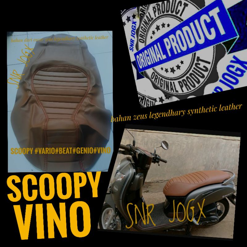 kulit jok scoopy retro model cafe racer  # vario 125 150#genio