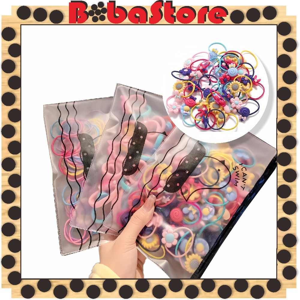 ⭐Bobastore⭐ R398 Ikat Rambut Karet Warna-Warni Lucu Imut Gaya Korea Fashion Anak Perempuan isi 20PCS