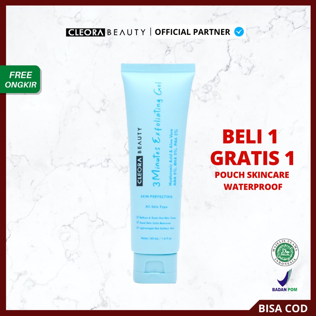 [ Ready Stock ] Cleora Beauty 3 Minutes Exfoliating Gel | Cleora Beuty Eksfoliasi Gel Original BPOM