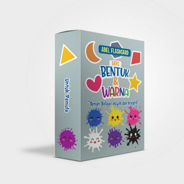 Abel Flash Card Seri Bentuk dan Warna Mainan Edukatif Anak Flashcard