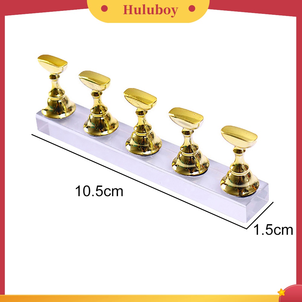 Huluboy Huluboy♡ 5pcs Stand Holder Magnetik Untuk Latihan Manicure Kutek UV Gel