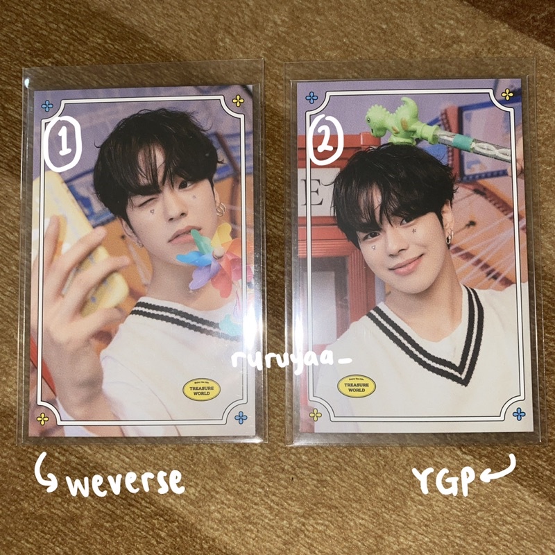 Treasure World Photocard PC Official Jaehyuk Benefit POB Weverse YG Place Insadong MD Merchandise YG