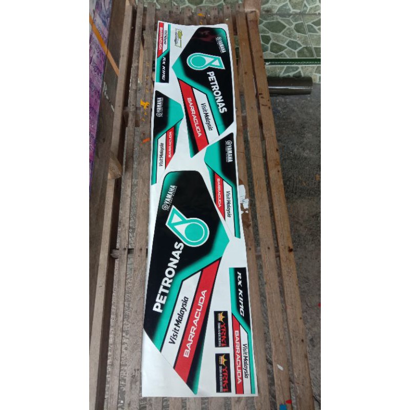 (COD) Les striping sticker variasi RX-king petronas