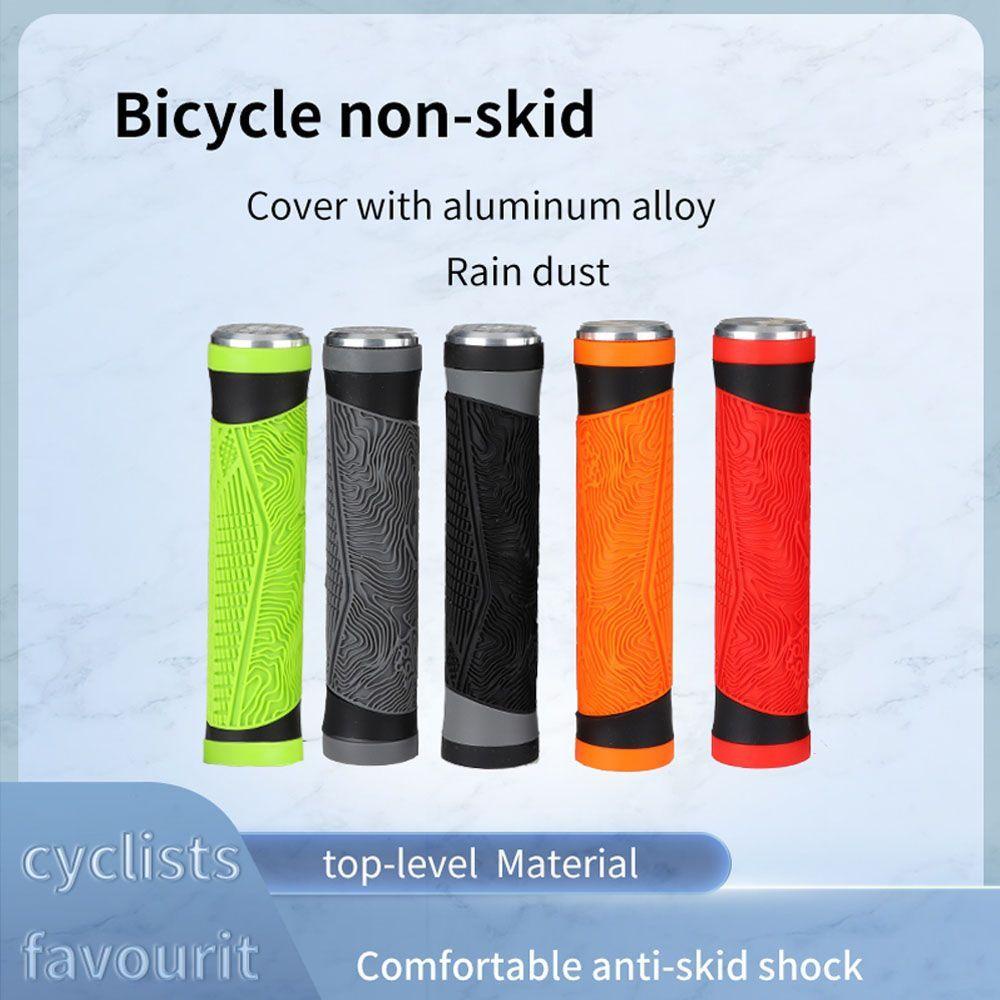 Lanfy Sepeda Grips Ergonomis Kualitas Tinggi 1pasang Bersepeda Ultralight Sepeda Aksesoris Sepeda Bagian Bar End Penyerapan Shock Stang Sepeda Cover