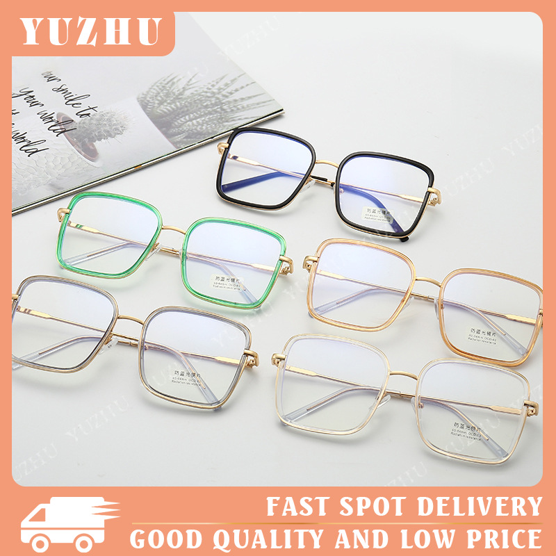 【YUZHU】COD New Fashion Wanita dan Pria Sastra Retro Style Flat Mirror