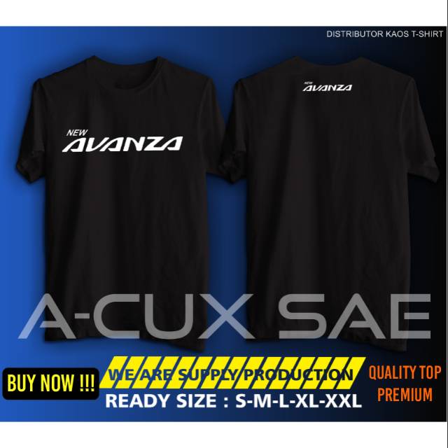 Kaos new avanza baju kaos logo mobil avanza