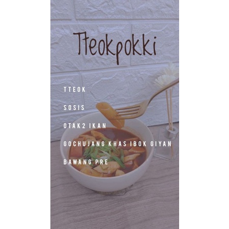 

Tteokpokki 1 paket hemat