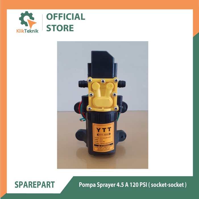 Pump Assy Auto/pompa sprayer aki 4.5 Ampere 120PSI socket-socket YMR