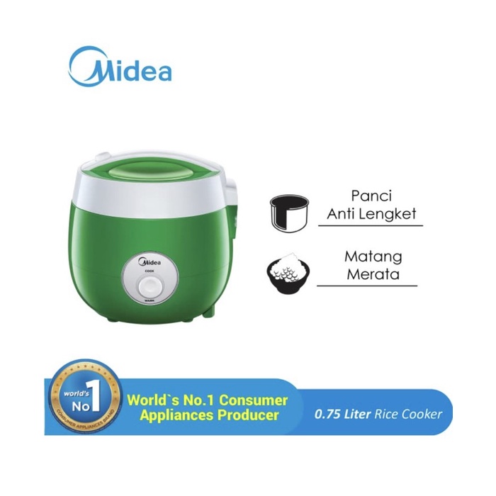 Jual rice cooker midea 0.7L tipe MRM2001G