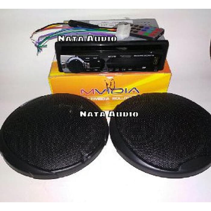Paket Audio Tape Mobil MVIDIA & Speaker Boston 6.5inch sparepart