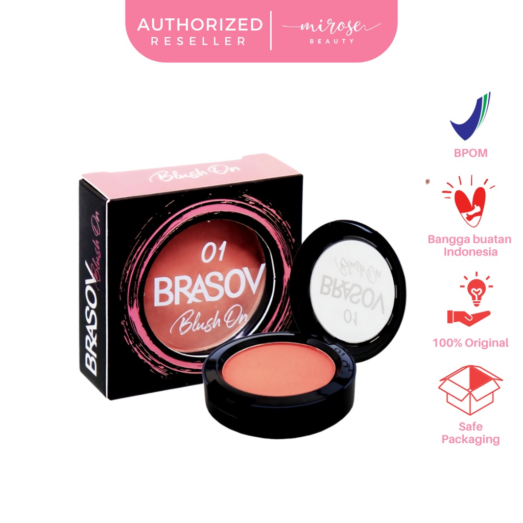 BRASOV Blush On Shade 01 &amp; 02 Pigmented Perona Pipi BPOM XX-CT