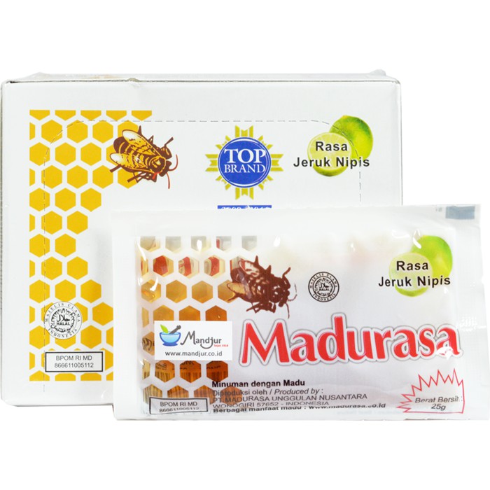 

Madurasa Lime Flavor (Dus Isi 12 Sachet) - Madu Asli Plus Jeruk Nipis