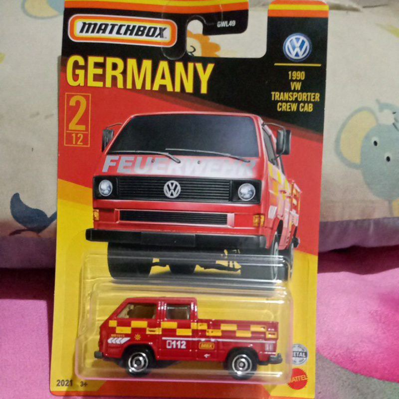 Matchbox Mbx 1990 Vw Transporter Crew Cab