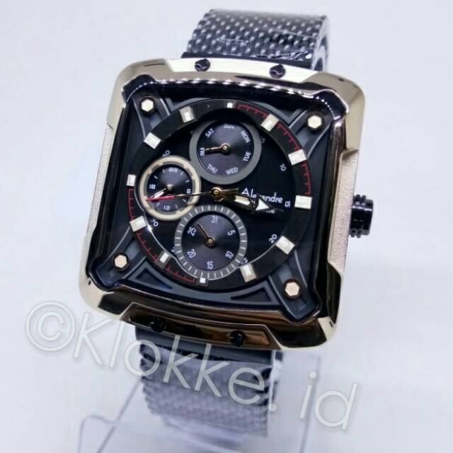ALEXANDRE CHRISTIE AC 3030 WANITA RANTAI BLACK-SOFT ROSEGOLD