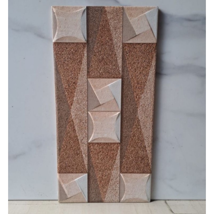 {ONGKIR DILUAR APLIKASI} Keramik Dinding Batu Alam Timbul 20x40 ZARAGOZA SERIES Mulia