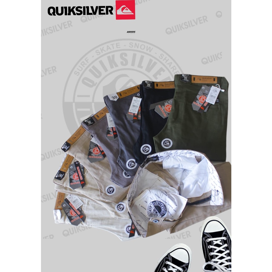 Celana Chino Panjang Pria Quicksilver Full Acc