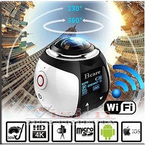Dijual Action Camera BCARE Wifi 4K 360 Panoramic 16MP Ultra HD Sport VR Cam Limited