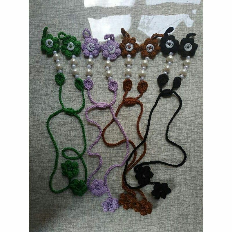 KONEKTOR MASKER RAJUT TER MURAH, KALUNG RAJUT UNTUK MASKER