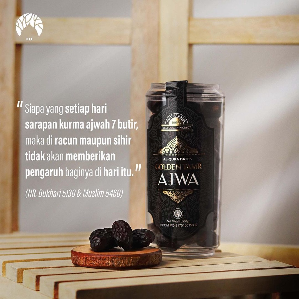 

Kurma Ajwa Golden Tamr Premium Asli Madinah 500gr Kurma Ajwa Azwa Ajwah Kurma Nabi 100% Asli Madinah Premium