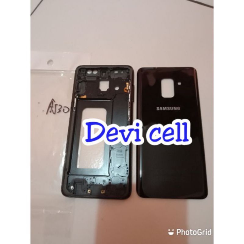 ORI Housing Casing kesing Samsung Galaxy A530 A8 2018 Fullset Backdoor Plus bazel Frame Lcd Original