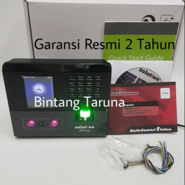Mesin Absensi Sidikjari Solution X609 Mesin Absen Solution X609