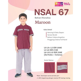  NIBRAS  SARIMBIT 67 MARUN BAJU  COUPLE  KELUARGA MUSLIM 