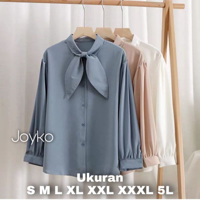 Joyko Blouse  Big Size Ukuran Size S M L XL 2XL 3XL 4XL XXL XXXL  XXXXL 2L 3L 4L 5L  Atasan Blouse Wanita Jumbo Atasan Big Size Kemeja Kerja Korea Over Size