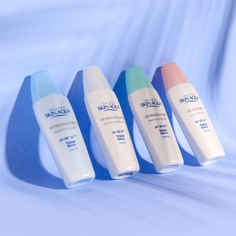 Skin Aqua UV Sunscreen Moisture Gel / Whitening Milk / Mild Milk / Moisture Milk 40gr