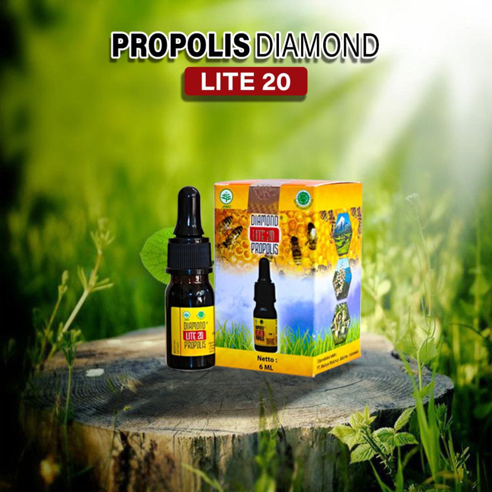 Diamond Lite Propolis 20 / Kemasan 1 botol 6ml