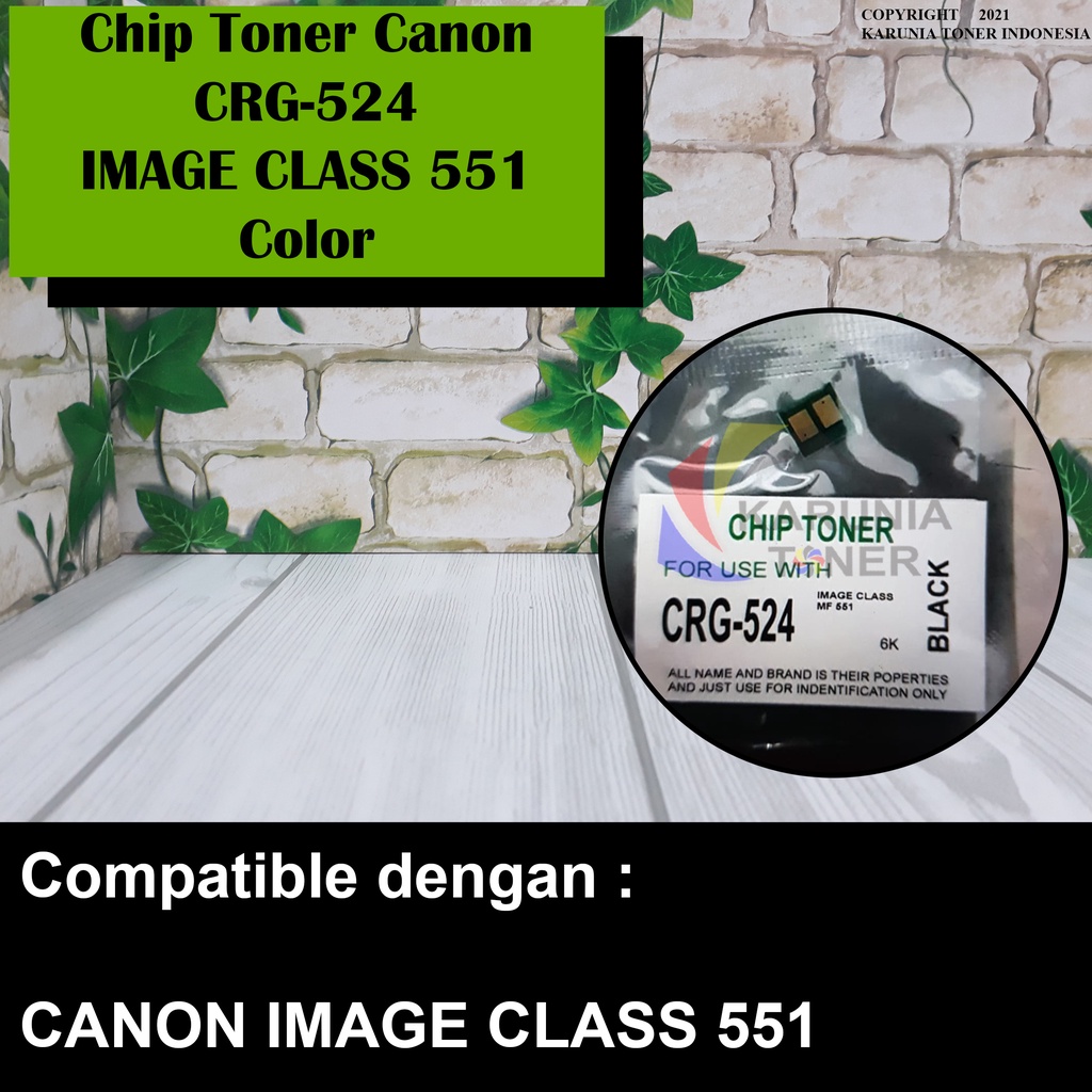 Chip Toner For Printer Canon CRG524 CRG 524 MF551 Color