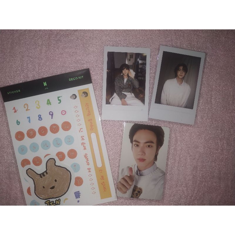 PC BTS deco kit Jin Seokjin photocard