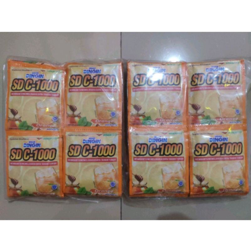 SEGAR DINGIN JERUK NIPIS ORANGE SD C-1000 SDC-1000 C1000 RENCENG ( 7 gr x 12Sachet )