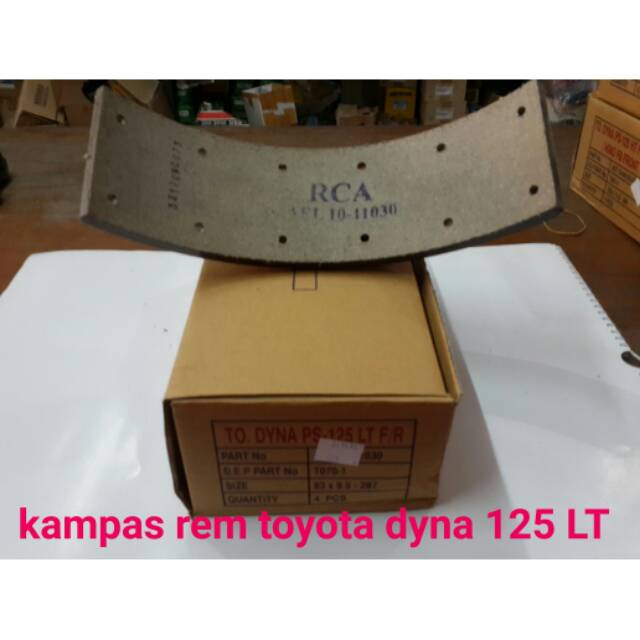 Kampas rem toyota dyna 125 LT