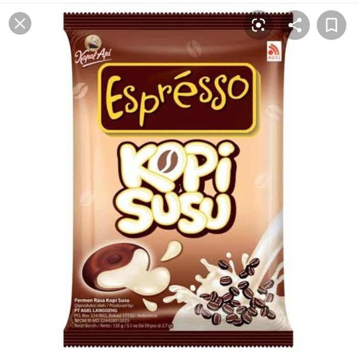 

Permen Espresso Kopi Susu 165g