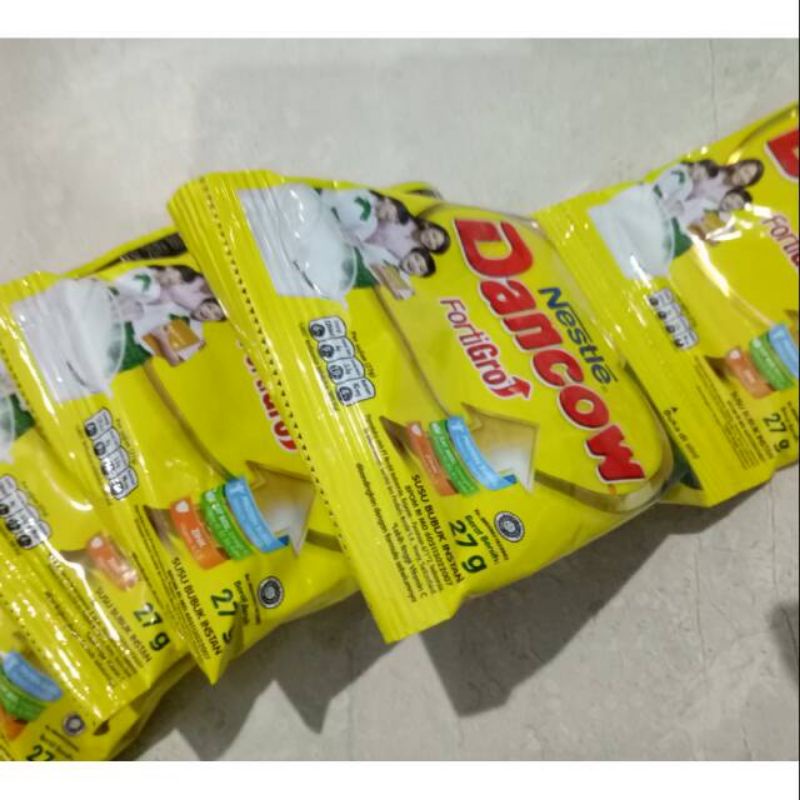 

Susu Bubuk Dancow Sachet Isi 10 Original / Coklat