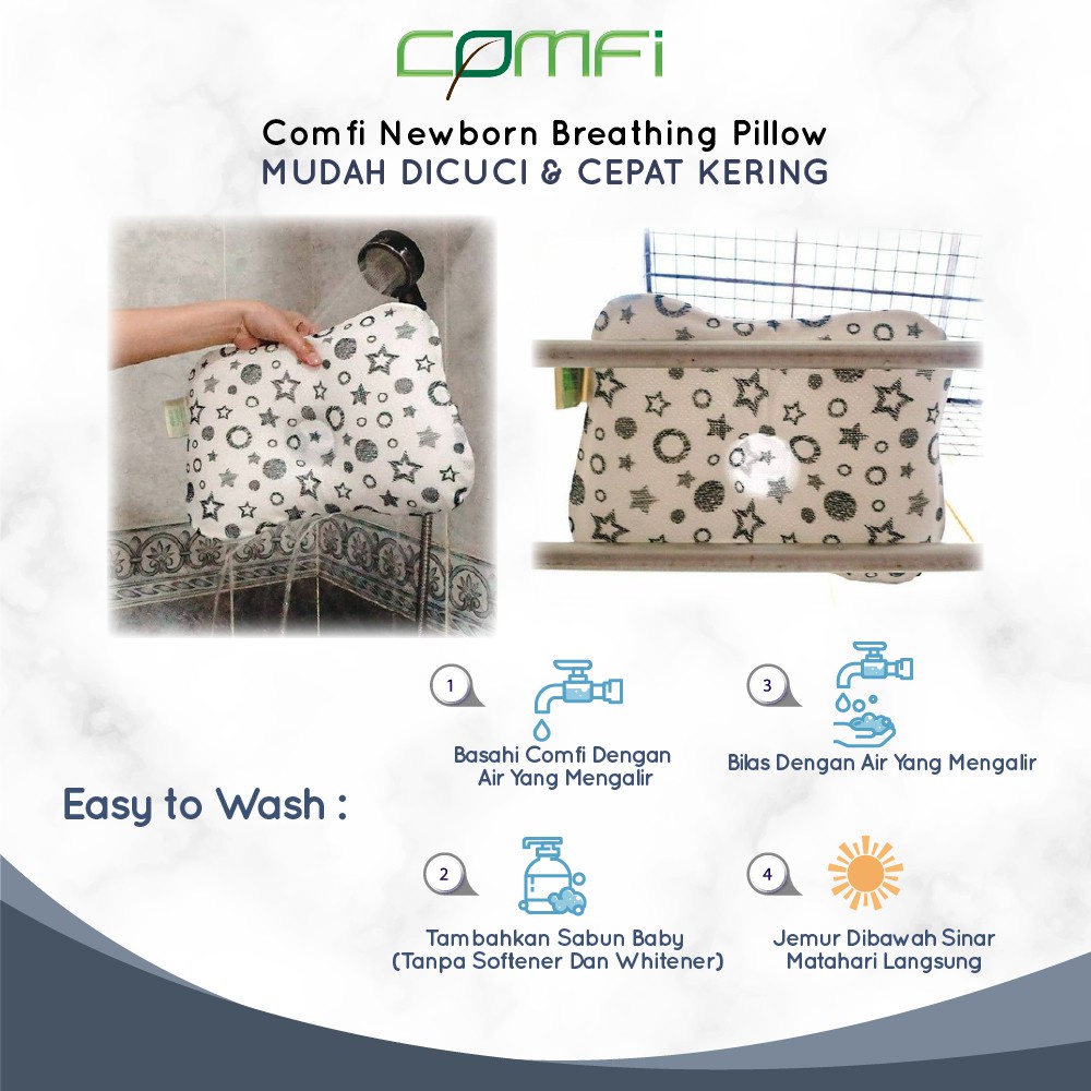 Comfi Newborn Breathable Pillow BBP03 - Bantal Peang Bayi