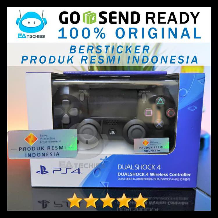 ASLI STICK PS4 / STIK / GAMEPAD PS 4 / DS4 HITAM ORIGINAL SONY 100% - JET BLACK RESMI SALE