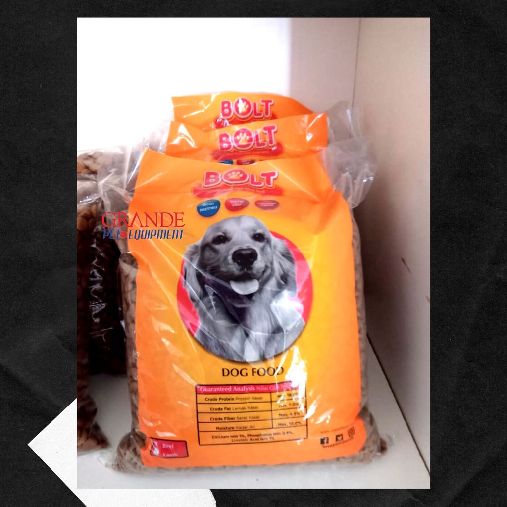 Bolt Dog Repack 1 Kg / Bolt Pakan Anjing Repack 1 Kg