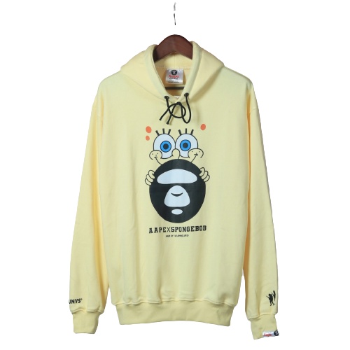 Wahyu - Jaket Sweater Hoodie SPONGEBOB SMILE – Yellow Edition Fashion Trendy Casual Pria Good Brand