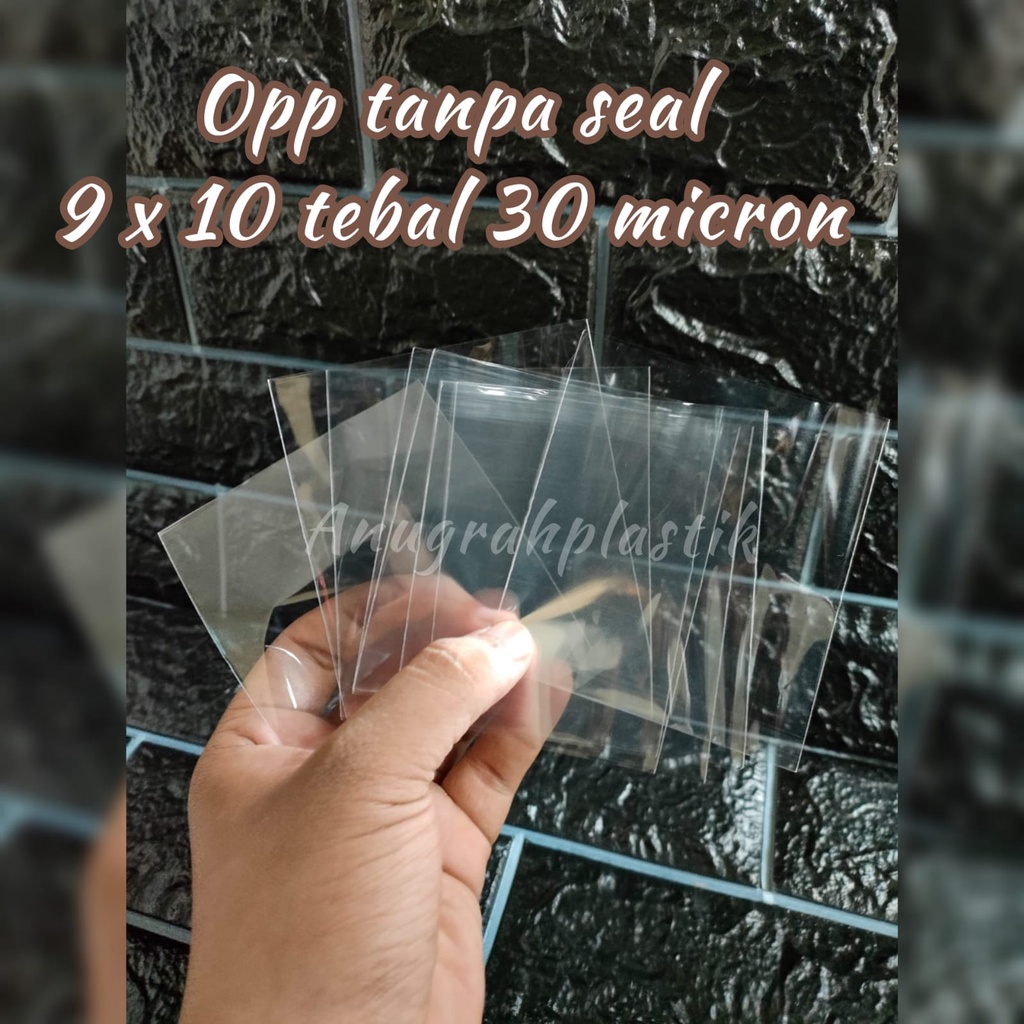 

Opp tanpa seal 9 x 10 tebal 30 micron / opp tanpa perekat isi 100
