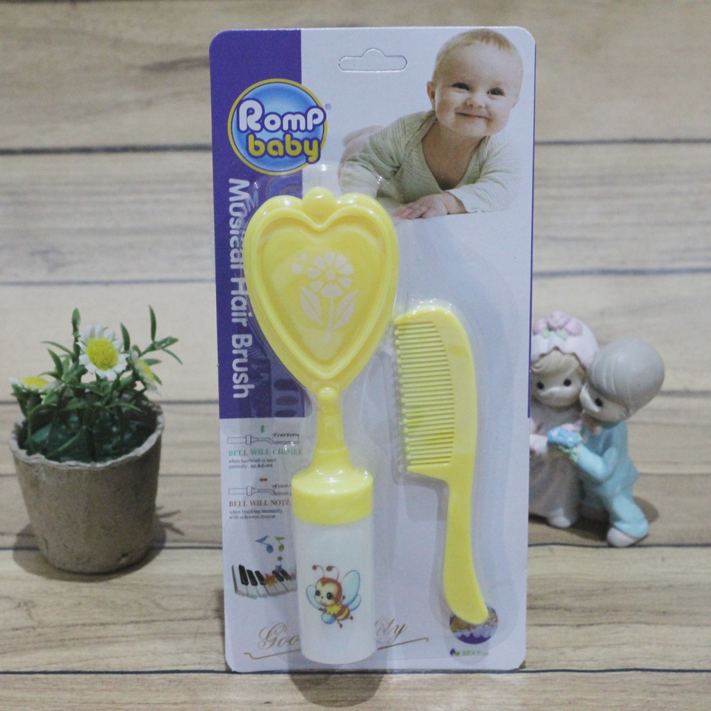 Reliable Musical Hair Brush 2in1 Baby Sisir Musik Bunyi Lonceng Perawatan Bayi New Born Perlengkapan Musical Hair Brush Anak 330C 320C 0215 0216