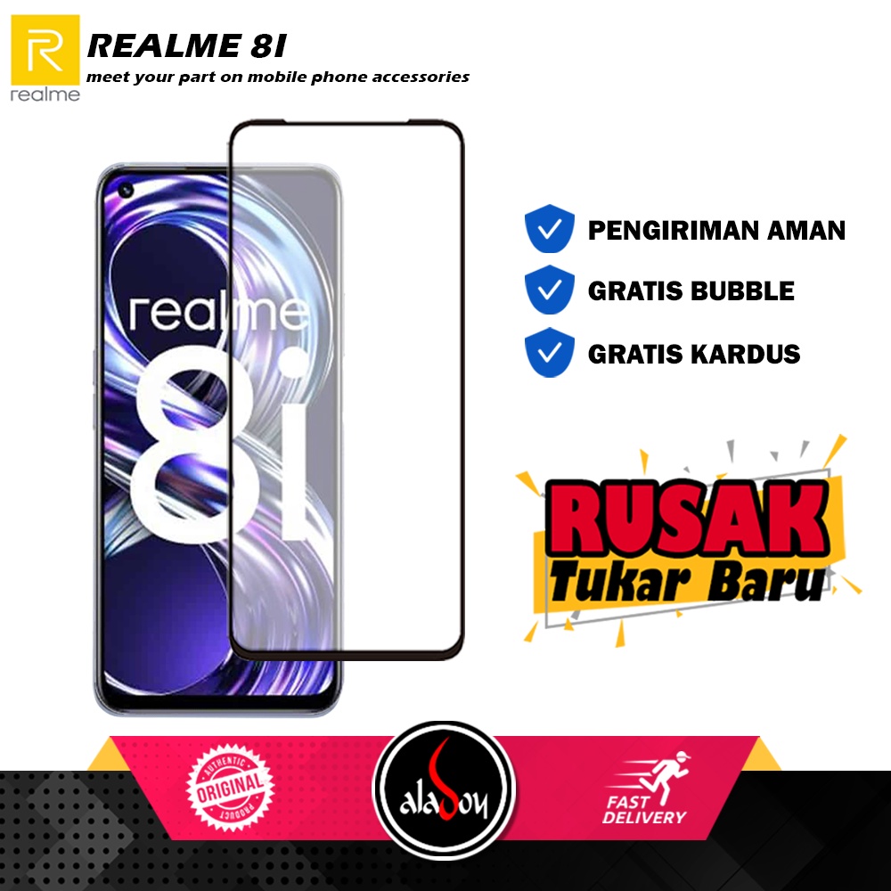 Tempered Glass Realme 8i Anti Gores Layar Screen Protector