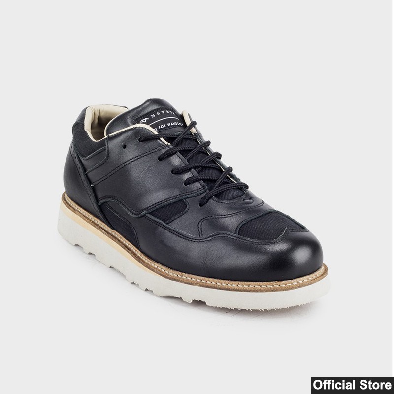 NAVARA IMPERIALIST TRIPLE BLACK - Sepatu Kets Pria Sneakers Sport Running Lari Casual Original Shoes