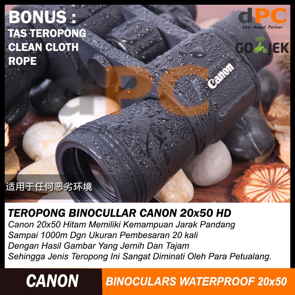 TEROPONG CANON 20X50 BINOCULAR ZOOM Telescope WideAngle