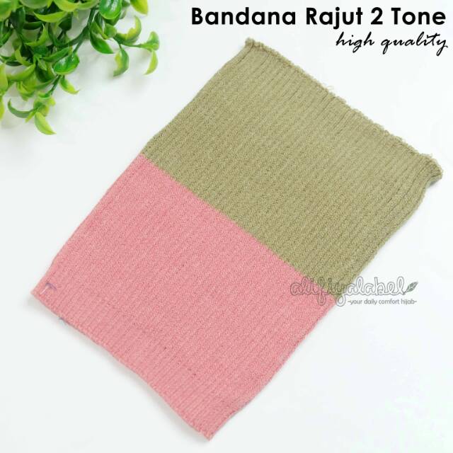 BANDANA RAJUT SALUR 2 WARNA HIGH QUALITY