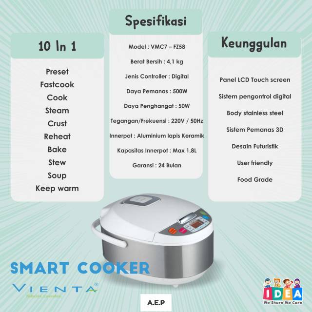 Smart cooker vienta