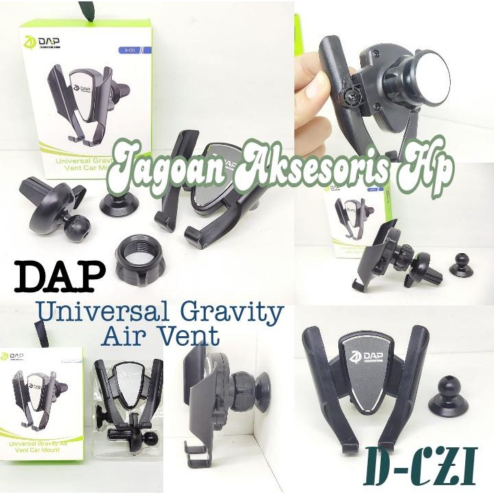 DAP DCZ1 Car Holder Universal Gravity Air Vent Car Mount Holder HP AC Mobil