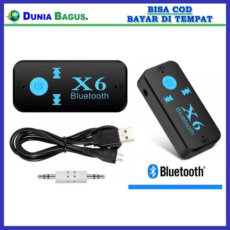 x6 Wireless Bluetooth AUX Audio Stereo Music Home Car Receiver Durable Adapter