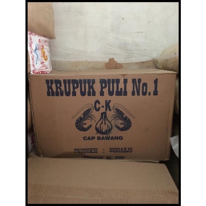 

Kerupuk Puli Cap Bawang 5Kg / Kerupuk Gendar 5 Kg / Krupuk Puli Dus