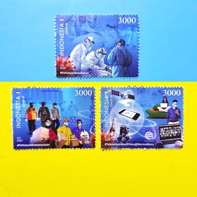 

Promo Awal tahun Prangko/Perangko INDONESIA 2020 "BERSATU MELAWAN COVID-19" Set lengkap Promo Awal tahun